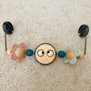 Baby Bjorn Bouncer Toy Bar Googly Eyes Pastels Flowers